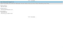 Tablet Screenshot of dansautomotiverepairs.com